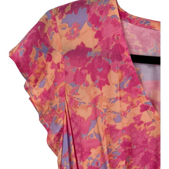 Rails Dress Tara Floral print minidress pink X-Small XS - Picture 4 of 9